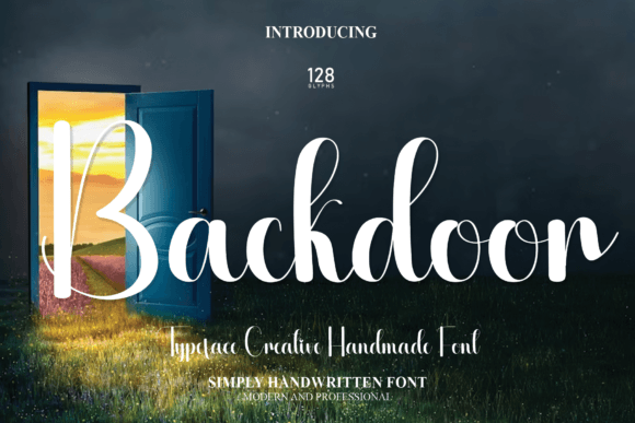 Backdoor: A Handwritten Font That Brings Romance to Your Craft Projects