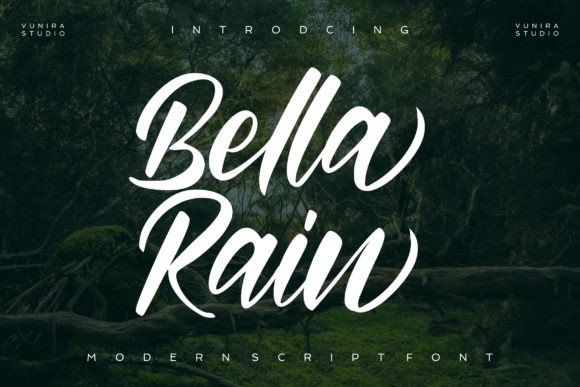 Bella Rain Review: A Script Font for Polished Brand Campaigns