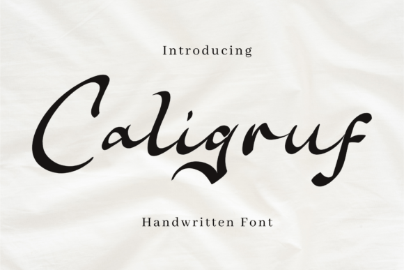 Caligruf Review: Handwritten Brush Font for Designers & Makers