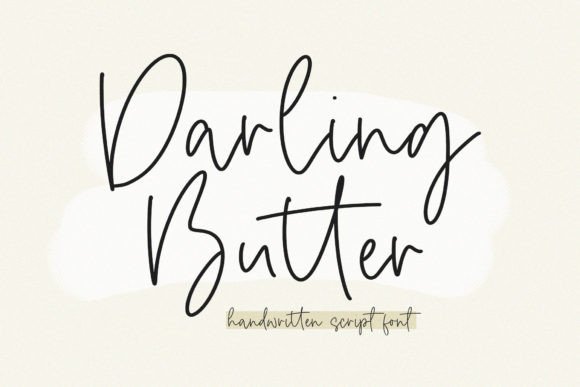 Darling Butter: A Script Font for Elegant Editorial Design