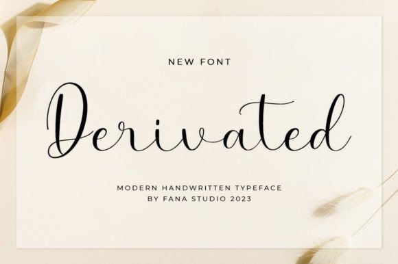 Derivated Script: A Typeface Built for Editorial Storytelling