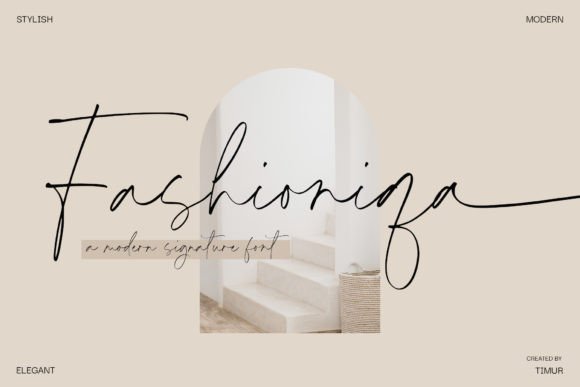 Fashioniqa: A Handwritten Font for Handmade Products
