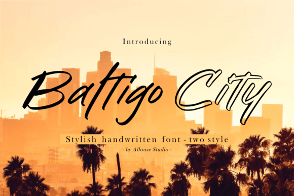 Give your brand a distinctive voice with the Baltigo City handwritten font