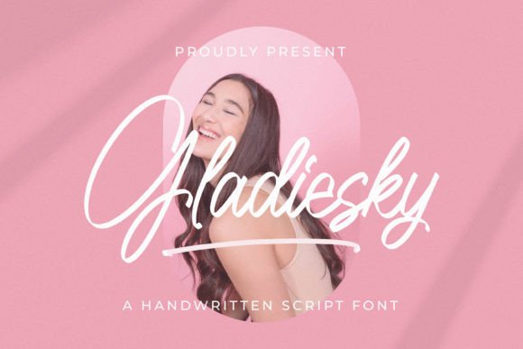 Gladiesky Handwritten Font for Crafters and Product Makers