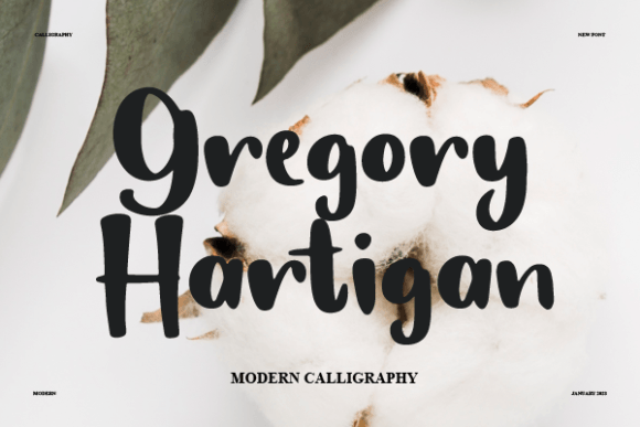 Gregory Hartigan: A Script Font That Elevates Small Business Branding