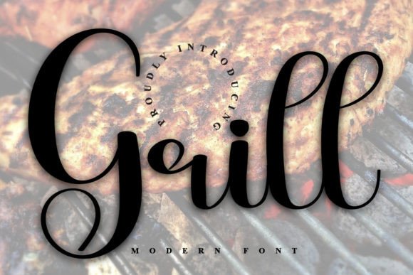 Grill Font: A Handwritten Typeface That Brings Handmade Products to Life