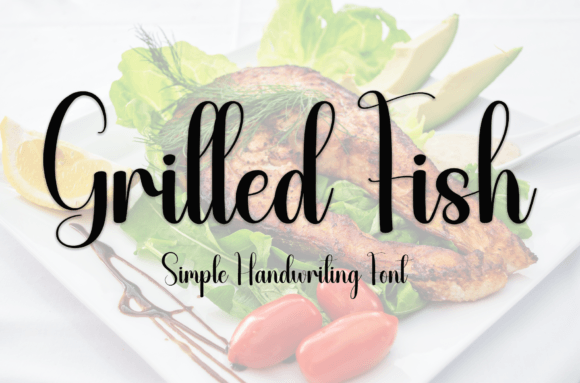Grilled Fish Font: A Handwritten Typeface with Fresh Charm