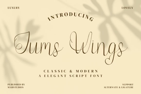 Jump Wings: A Handwritten Font for Modern Branding Work