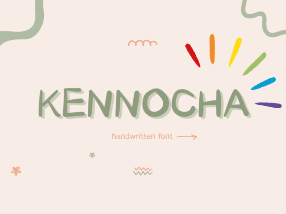 Kennocha: A Dazzling Script Font for Handmade Product Design