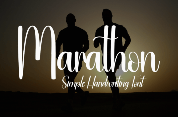 Marathon Font: A Handwritten Typeface for Editorial Design and Content Brands