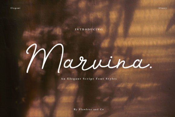 Marvina Script Font: A Marketer's Tool for Elegant Brand Visuals