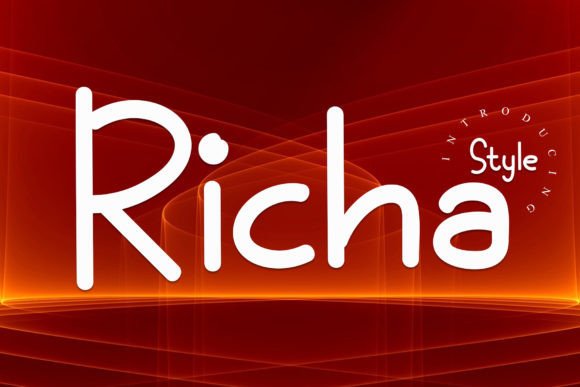 Richa Handwritten Font for Crafters and Product Makers