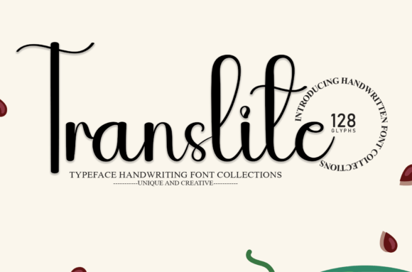 Translite Font Brings Warmth to Handmade Products and Printables