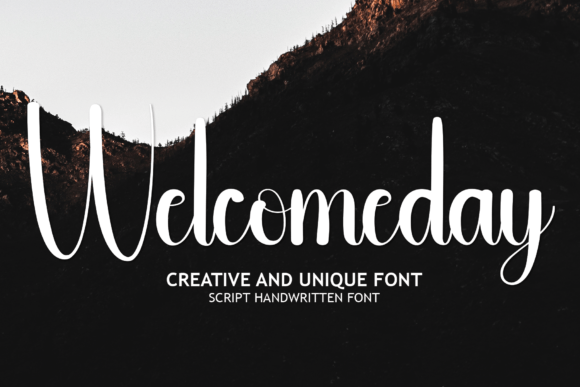 Welcomeday: A Handwritten Font for Editorial Design and Publishing