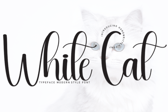 White Cat: A Handwritten Font for Fresh Bakery Branding
